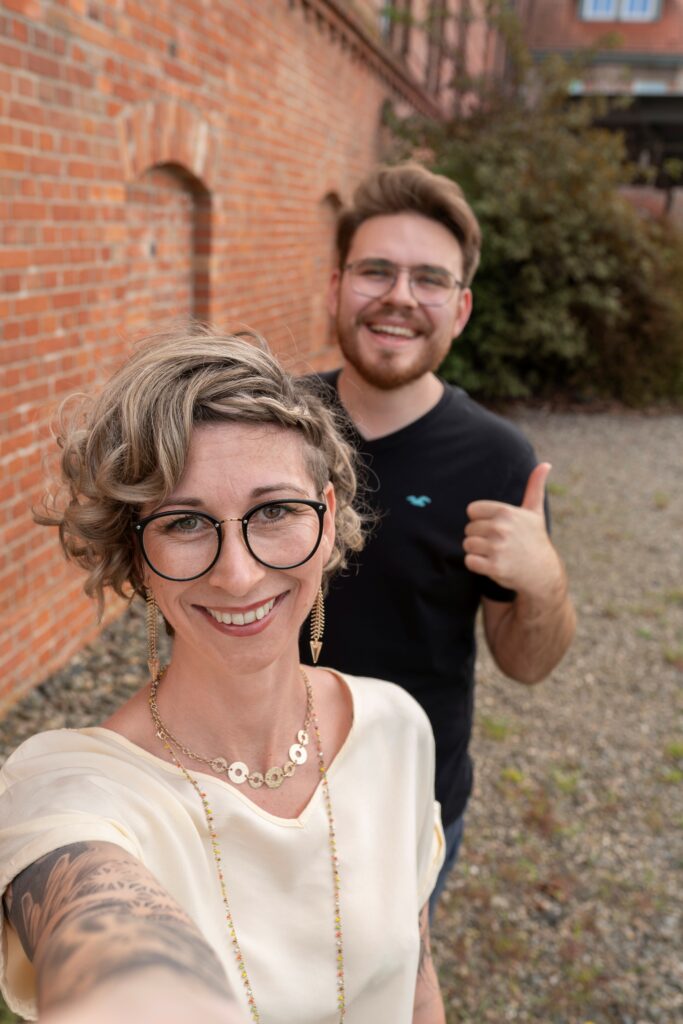 Selfie mit Katharina Neuber und Marc Kosicki